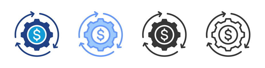Aufkleber - Automation icon set multiple style collection
