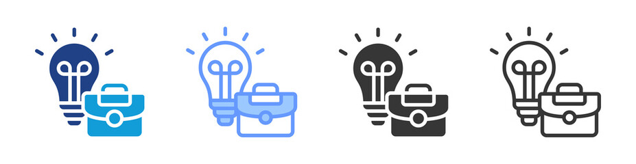 Poster - Skill icon set multiple style collection