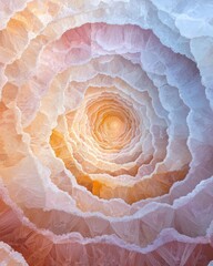 Poster - spiral pattern abstract art digital creation surreal environment vibrant colors close-up perspective