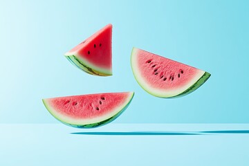 Wall Mural - Watermelon Slices: A Summer Delight