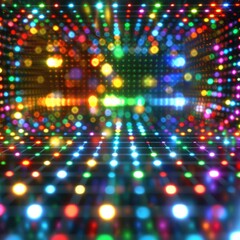 Poster - Colorful Abstract Light Grid Background.