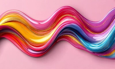 Poster - Abstract Particles Swirl into Fluid Shape with Rhythmic Pulse and Soft Dispersion