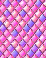 Poster - Pink and Purple Diamond Pattern Texture