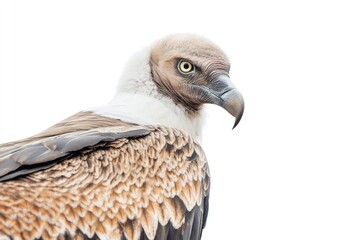 Poster - Close-up shot of a bird of prey's face or beak, perfect for use in wildlife, nature, or conservation context