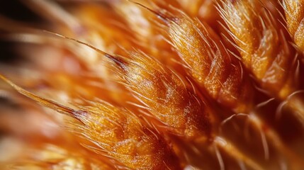 Poster - A detailed view of a plant with dense hairs covering its surface