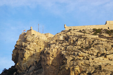 Wall Mural -  The view of Barabara Castle in Alicante, Spain