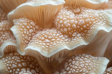 Poster - A cluster of fungi in various shapes and sizes, perfect for use in illustrations about nature or science