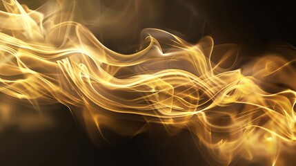 Poster - Abstract background of glowing, golden smoke.
