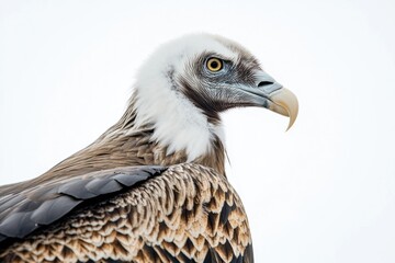 Poster - A detailed view of a bird of prey's head and beak