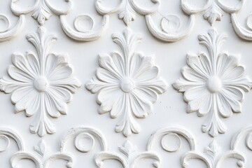 Aufkleber - A close-up of a decorative design on a wall, great for use in interior design, home decor, or office settings