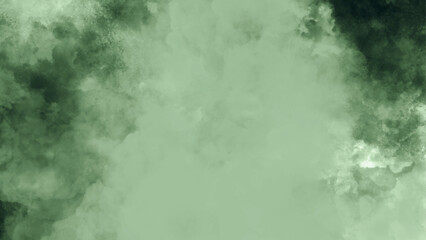 Wall Mural - Abstract watercolor background with green and yellow tones. Dark Green Watercolor Background for Creative Design	