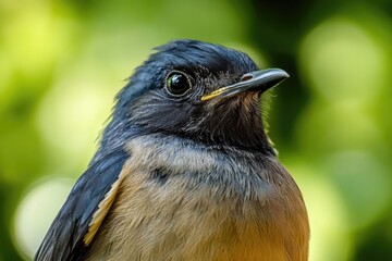 Aufkleber - A detailed shot of a bird's plumage, with the background blurred to focus attention on the feathers