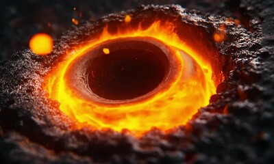 Poster - an extremely hot whirlpool of fire