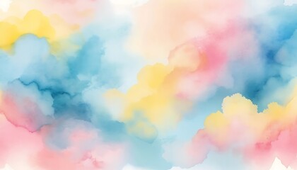 Poster - Soft Pastel Colors Merge Together Creating A Beautiful Abstract Background