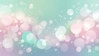 Poster - Colorful Bokeh Bubbles Are Scattered Across A Beautiful Background