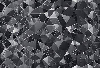 Poster - Geometric patterns display a complex and abstract arrangement of triangles