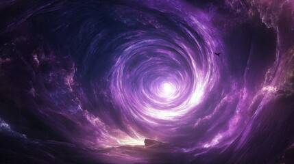 Poster - A swirling vortex of cosmic energy in deep space