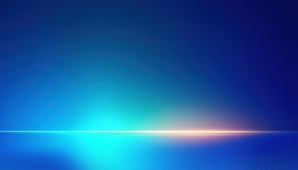 Aufkleber - Radiant horizon with vibrant blue gradient