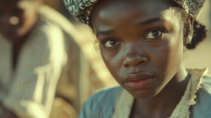 Poster - A close-up shot of someone wearing a hat, useful for various occasions
