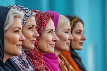 Poster - A group of women stand side by side, possibly friends or colleagues