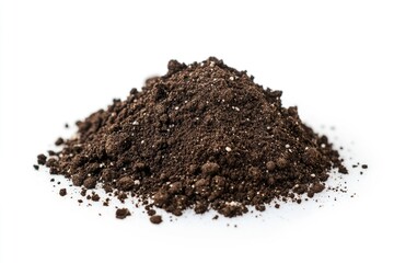 Aufkleber - A close-up shot of a pile of dirt sitting on a white surface