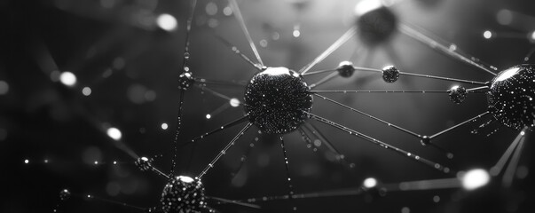 Abstract Network of Digital Connections, Generative AI