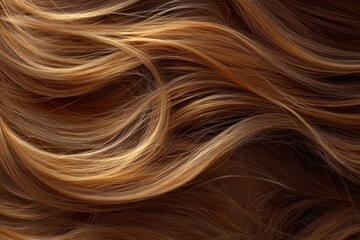 Sticker - A close-up shot of a woman's long hair, with detailed texture and styling