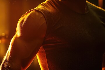 Aufkleber - A close-up view of a man's arm with another arm in the background, potentially showing a sense of companionship or support