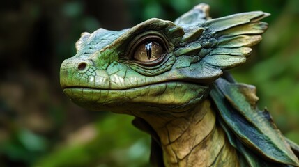 Aufkleber - a detailed view of a mythical creature's head, often used in fantasy and mythology themes