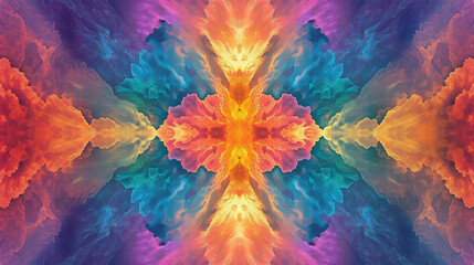Poster - A hypnotic kaleidoscopic explosion of colors.