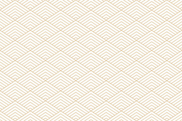 Wall Mural - gold chevron pattern on white. modern geometric design with a subtle art deco touch. seamless and ve