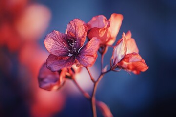 Poster - A close-up view of a single flower sitting atop a stem