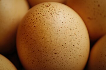 Poster - Close-up of multiple eggs on a surface