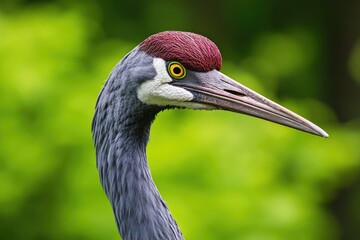 Poster - Close-up photo of a bird with a distinctive long beak, suitable for use in nature or wildlife photography