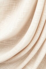 Poster - Luxurious cream fabric cascades softly, enhancing a modern interior with its texture and warmth, perfect for creating an inviting atmosphere in any room