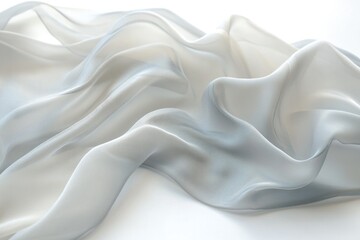 Poster - A close-up shot of a white cloth on a table, suitable for use in product photography or still life compositions
