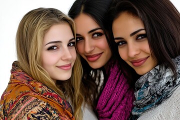 Poster - Three females posing side by side, possibly friends or colleagues