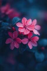 Poster - A close-up of pink flowers in a bouquet