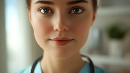 Aufkleber - A person with medical equipment ready to use
