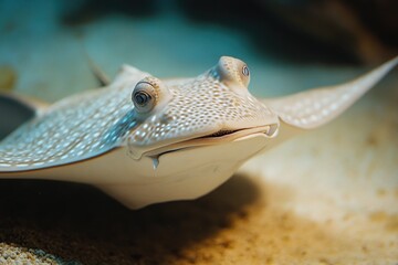 Poster - A close-up shot of a stinger fish on a sandy surface, great for underwater or ocean-themed projects
