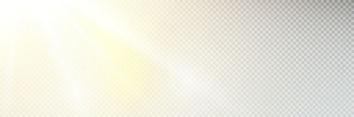 Wall Mural - glow light star, yellow sun rays, gold glare bokeh. flash yellow sun, star flashed with sparkles.