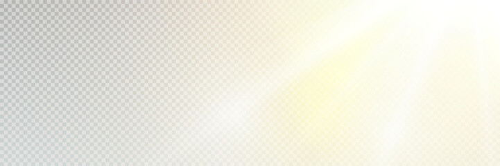 Wall Mural - glow light star, yellow sun rays, gold glare bokeh. flash yellow sun, star flashed with sparkles.
