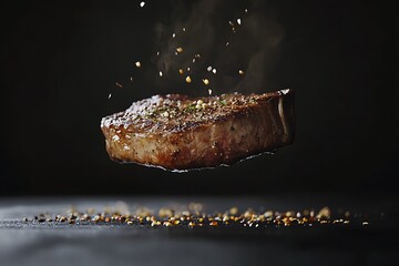 Wall Mural - Perfectly Cooked Steak, Ready to Delight