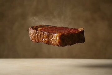 Wall Mural - Perfectly Cooked Steak, Ready to Delight Your Taste Buds