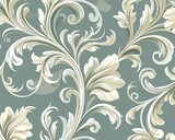Elegant seamless pattern with vintage floral design.