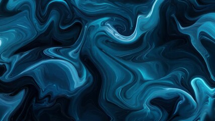 Poster - Intricate abstract blue gradient background featuring seamless waves perfect for digital design projects, abstract blue gradient background with waves seamless