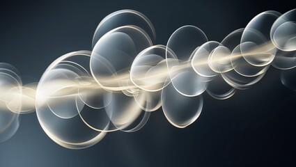 Poster - Translucent bubbles floating gracefully in the air create an ethereal atmosphere during twilight hours