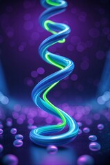 Poster - vibrant swirling patterns of light and color create a mesmerizing display in a dark space