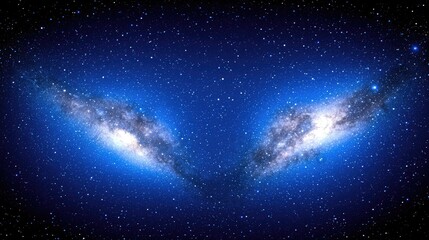 Poster - Exploring celestial wonders galaxy formation and interstellar phenomena outer space visual art cosmic environment wide-angle view
