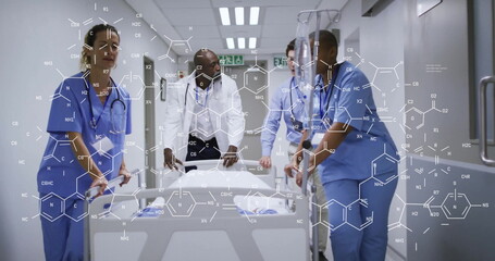 Poster - Image of scientific data processing over diverse doctors